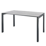 Schaffner Luzern table repas 220x100cm Anthracite 77 Déco Stromboli Clair db 