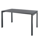 Schaffner Luzern table repas 220x100cm Anthracite 77 Graphite 73 