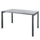 Schaffner Luzern table repas 220x100cm Anthracite 77 Gris Argent 78 