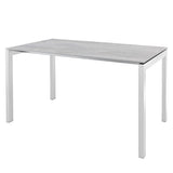 Schaffner Luzern table repas 220x100cm Blanc 90 Déco Stromboli Clair db 