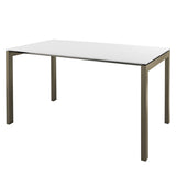 Schaffner Luzern table repas 220x100cm Champagne 85 Blanc 90 