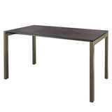 Schaffner Luzern table repas 220x100cm Champagne 85 Déco Cooperfield dc 