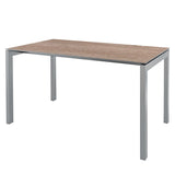 Schaffner Luzern table repas 220x100cm Gris argent 78 Déco Chêne de 