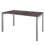 Schaffner Luzern table repas 220x100cm Gris argent 78 Déco Stromboli Foncé da 