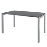 Schaffner Luzern table repas 220x100cm Gris argent 78 Graphite 73 