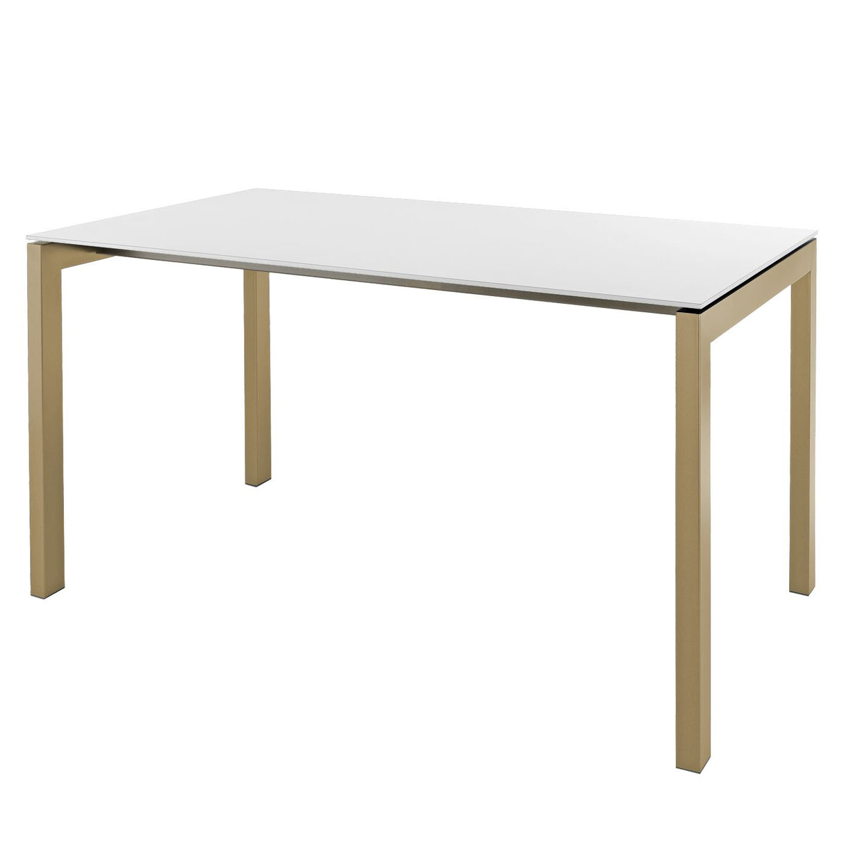 Schaffner Luzern table repas 220x100cm Marron Pastel 83 Blanc 90 