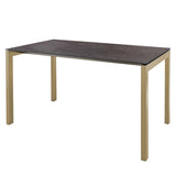 Schaffner Luzern table repas 220x100cm Marron Pastel 83 Déco Cooperfield dc 