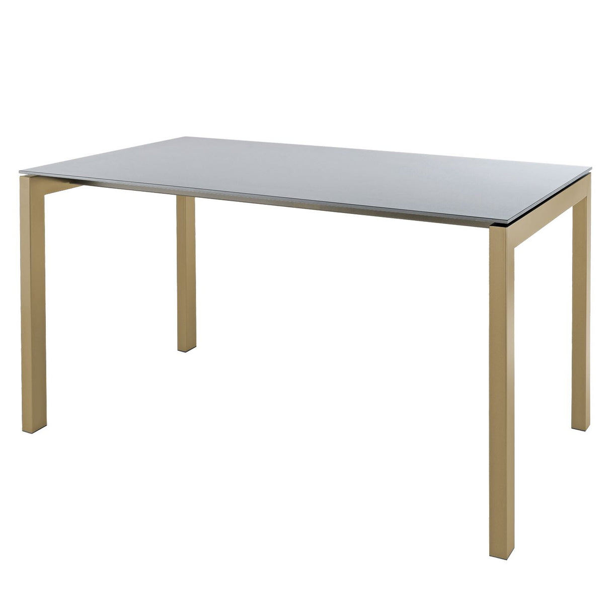 Schaffner Luzern table repas 220x100cm Marron Pastel 83 Gris Argent 78 