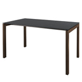 Schaffner Luzern table repas 220x100cm Moka 88 Anthracite 77 