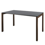 Schaffner Luzern table repas 220x100cm Moka 88 Graphite 73 