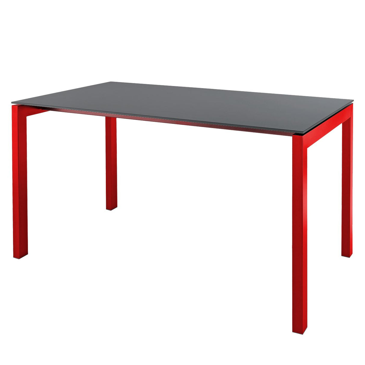 Schaffner Luzern table repas 220x100cm Rouge 30 Graphite 73 