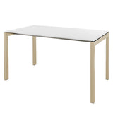 Schaffner Luzern table repas 220x100cm Sable Pastel 15 Blanc 90 