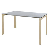 Schaffner Luzern table repas 220x100cm Sable Pastel 15 Gris Argent 78 