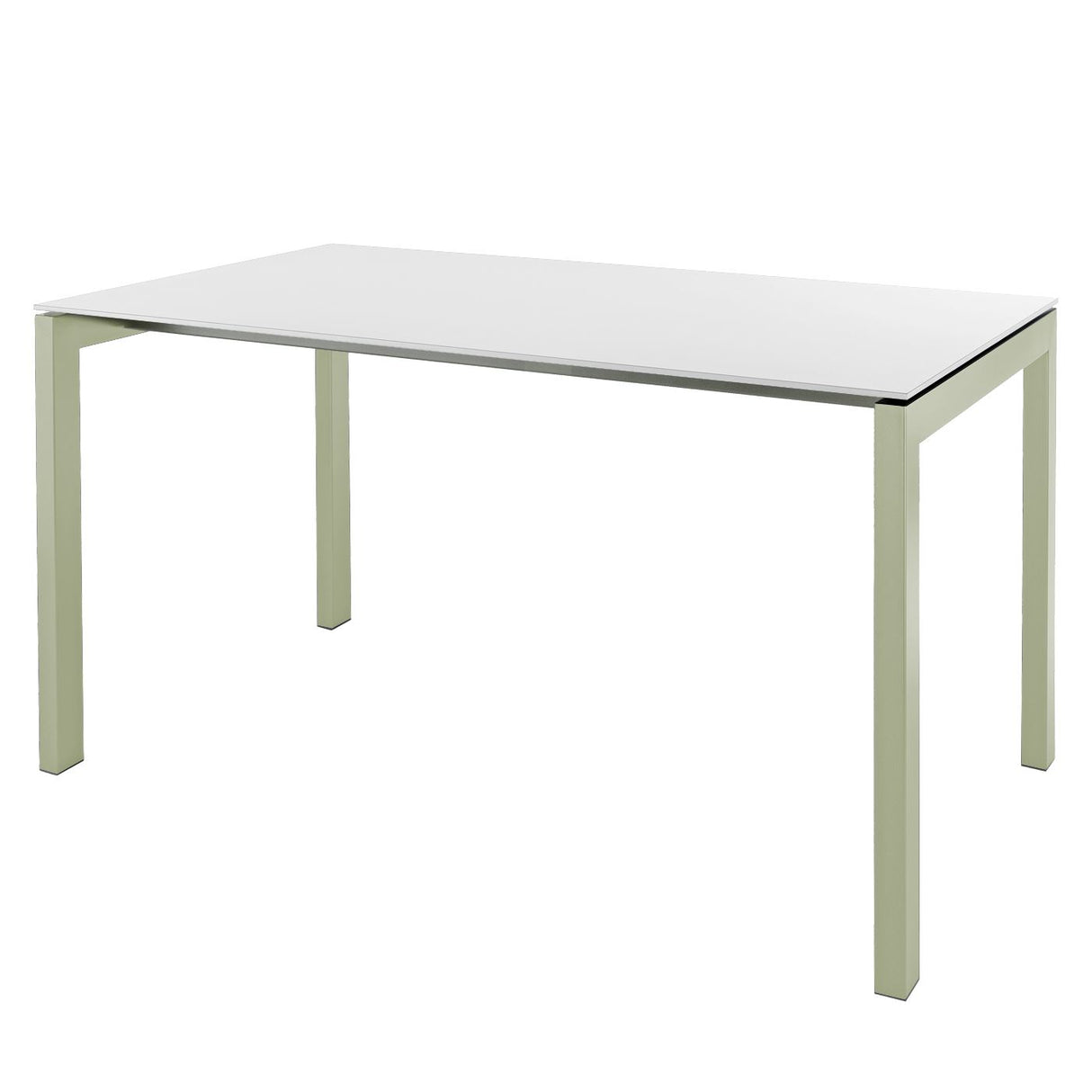 Schaffner Luzern table repas 220x100cm Vert Pastel 64 Blanc 90 