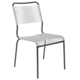 Schaffner Rigi chaise Spaghetti Antracite 77 Blanc 90 