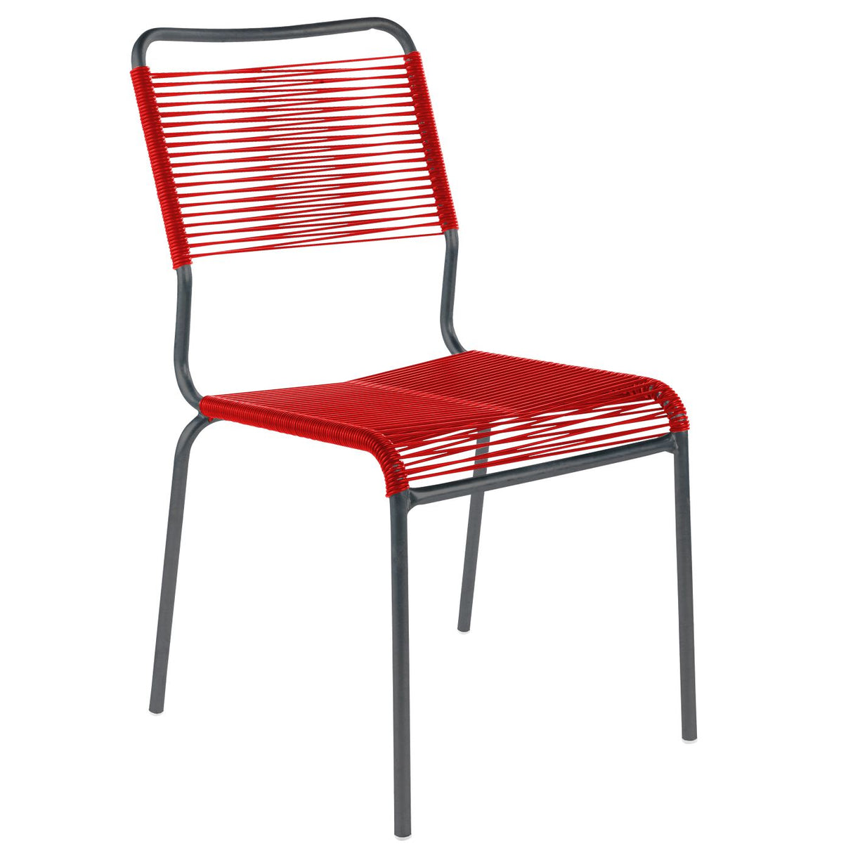 Schaffner Rigi chaise Spaghetti Antracite 77 Rouge 30 