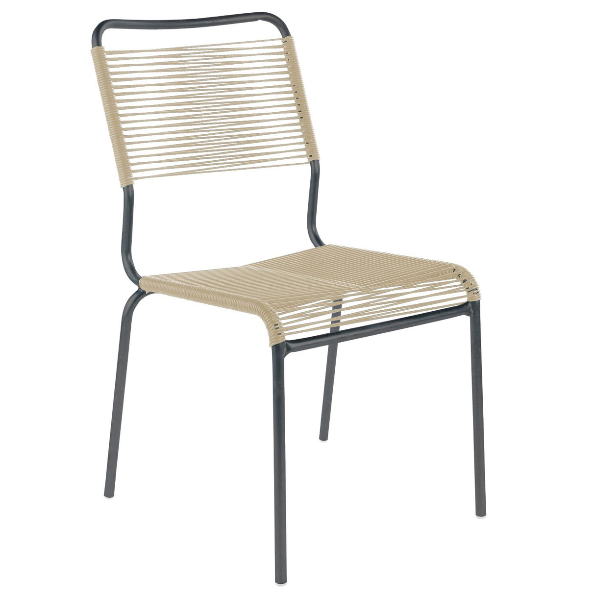 Schaffner Rigi chaise Spaghetti Antracite 77 Sable pastel 15 