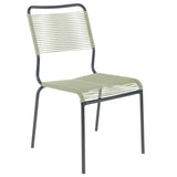 Schaffner Rigi chaise Spaghetti Antracite 77 Vert pastel 64 