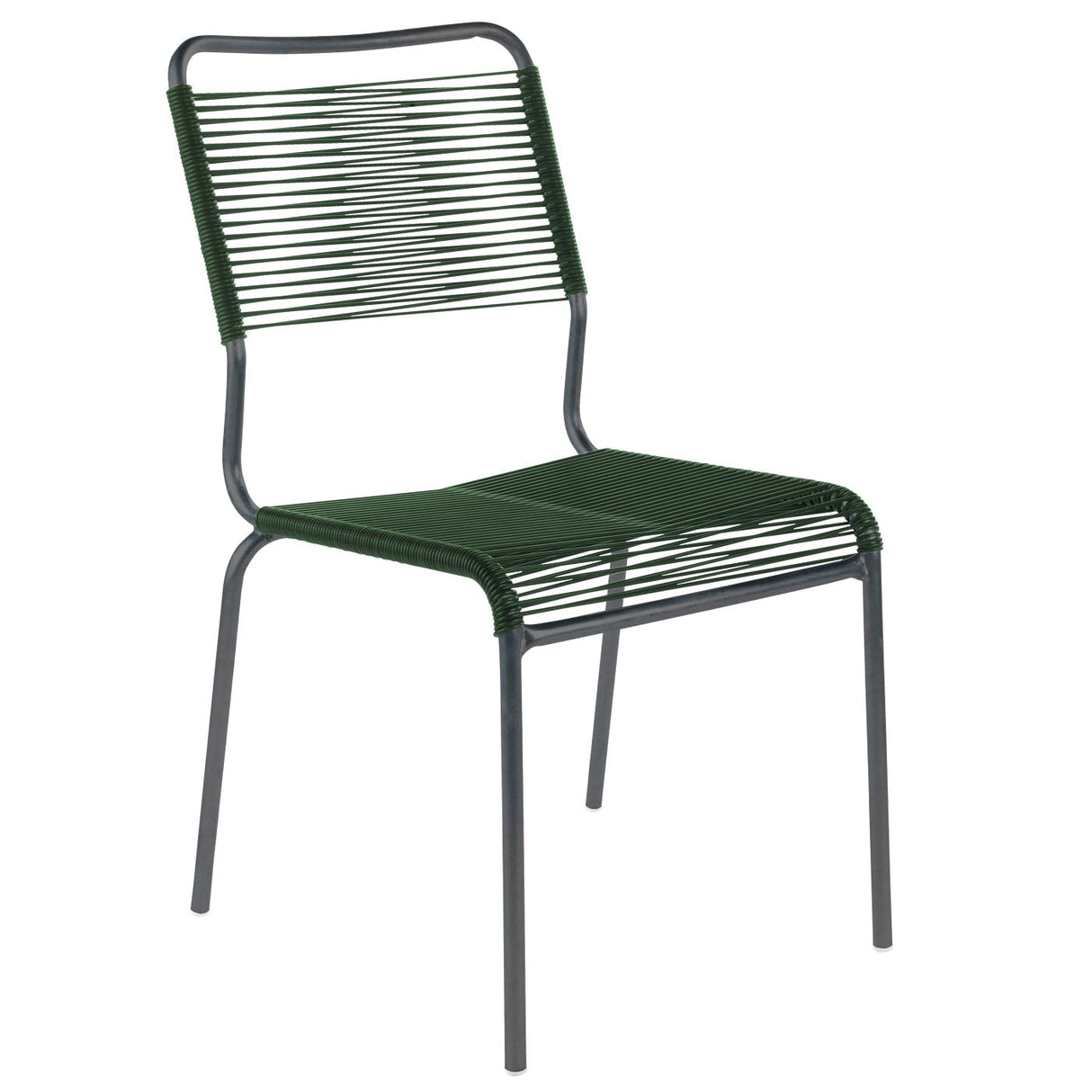 Schaffner Rigi chaise Spaghetti Antracite 77 Vert sapin 66 