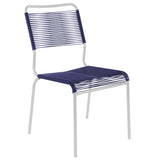 Schaffner Rigi chaise Spaghetti Blanc 90 Bleu 53 