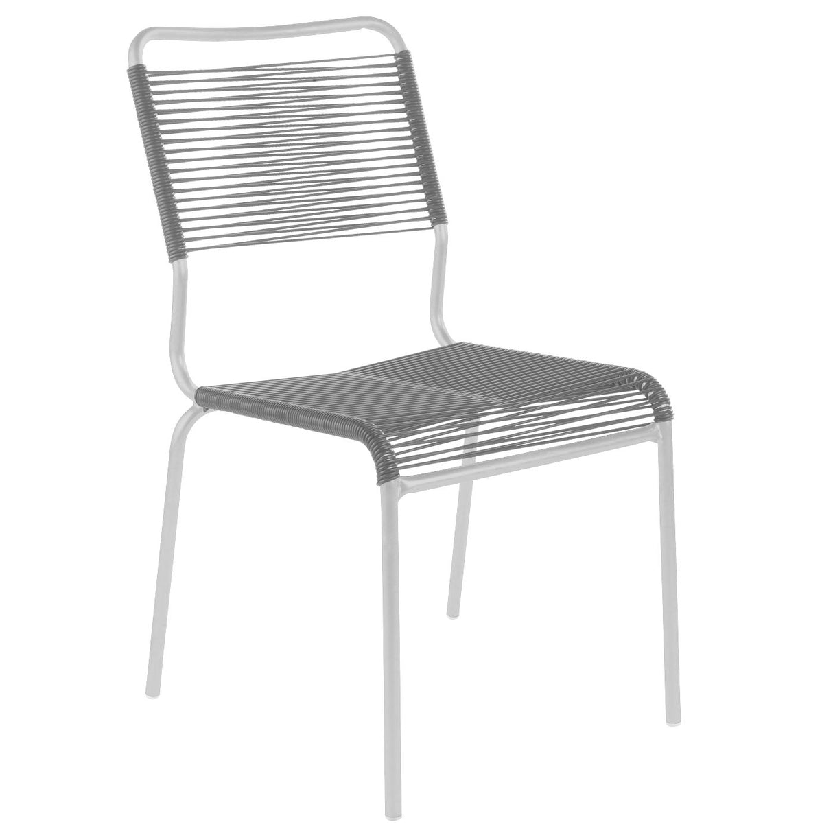 Schaffner Rigi chaise Spaghetti Blanc 90 Gris Argent 78 