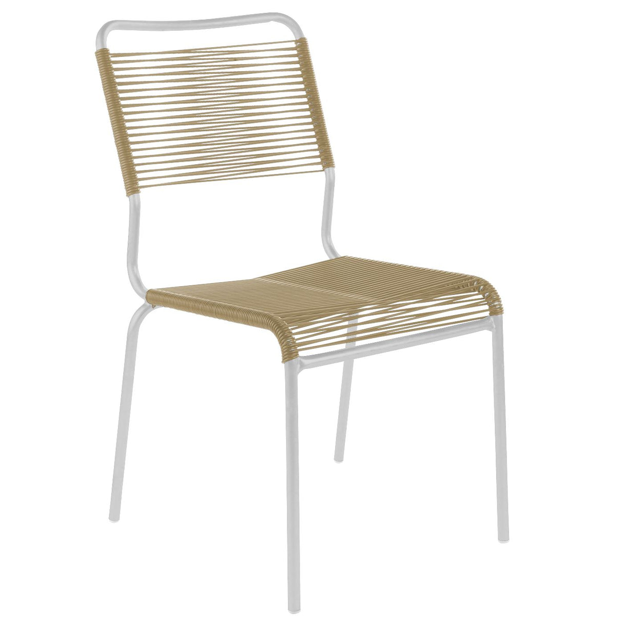 Schaffner Rigi chaise Spaghetti Blanc 90 Marron pastel 83 