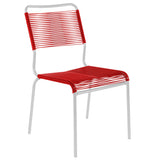 Schaffner Rigi chaise Spaghetti Blanc 90 Rouge 30 