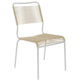 Schaffner Rigi chaise Spaghetti Blanc 90 Sable pastel 15 