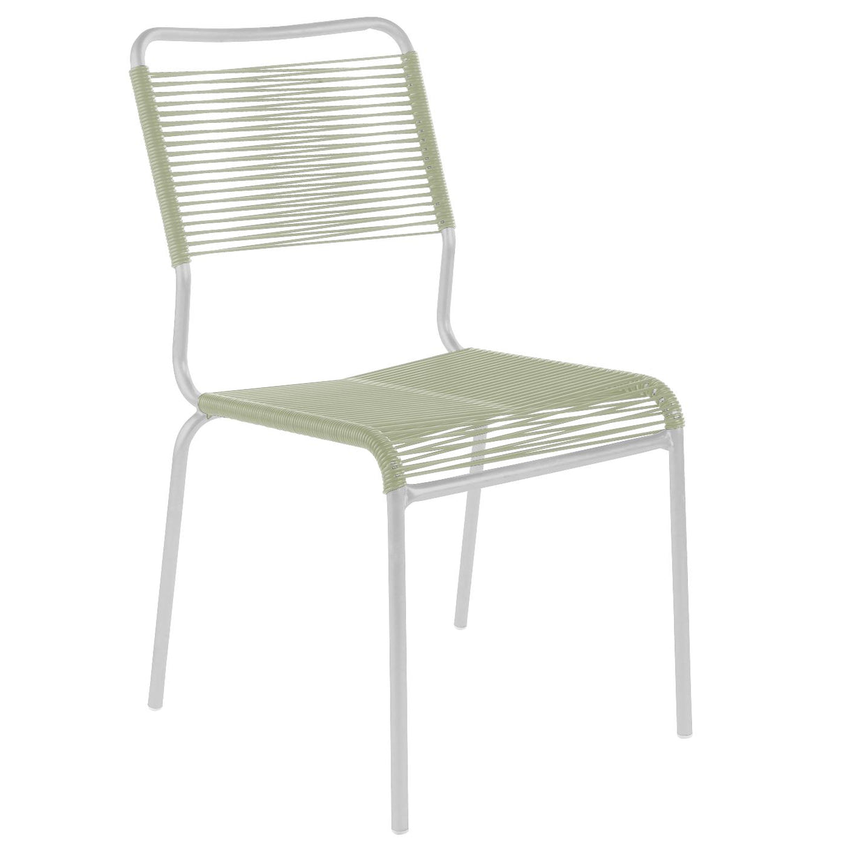 Schaffner Rigi chaise Spaghetti Blanc 90 Vert pastel 64 