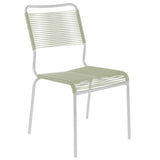 Schaffner Rigi chaise Spaghetti Blanc 90 Vert pastel 64 