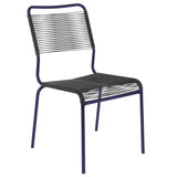 Schaffner Rigi chaise Spaghetti Bleu 53 Anthracite 77 