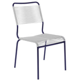 Schaffner Rigi chaise Spaghetti Bleu 53 Blanc 90 