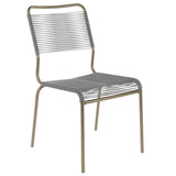 Schaffner Rigi chaise Spaghetti Champagne 85 Gris Argent 78 