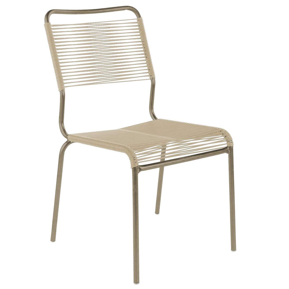 Schaffner Rigi chaise Spaghetti Champagne 85 Sable pastel 15 