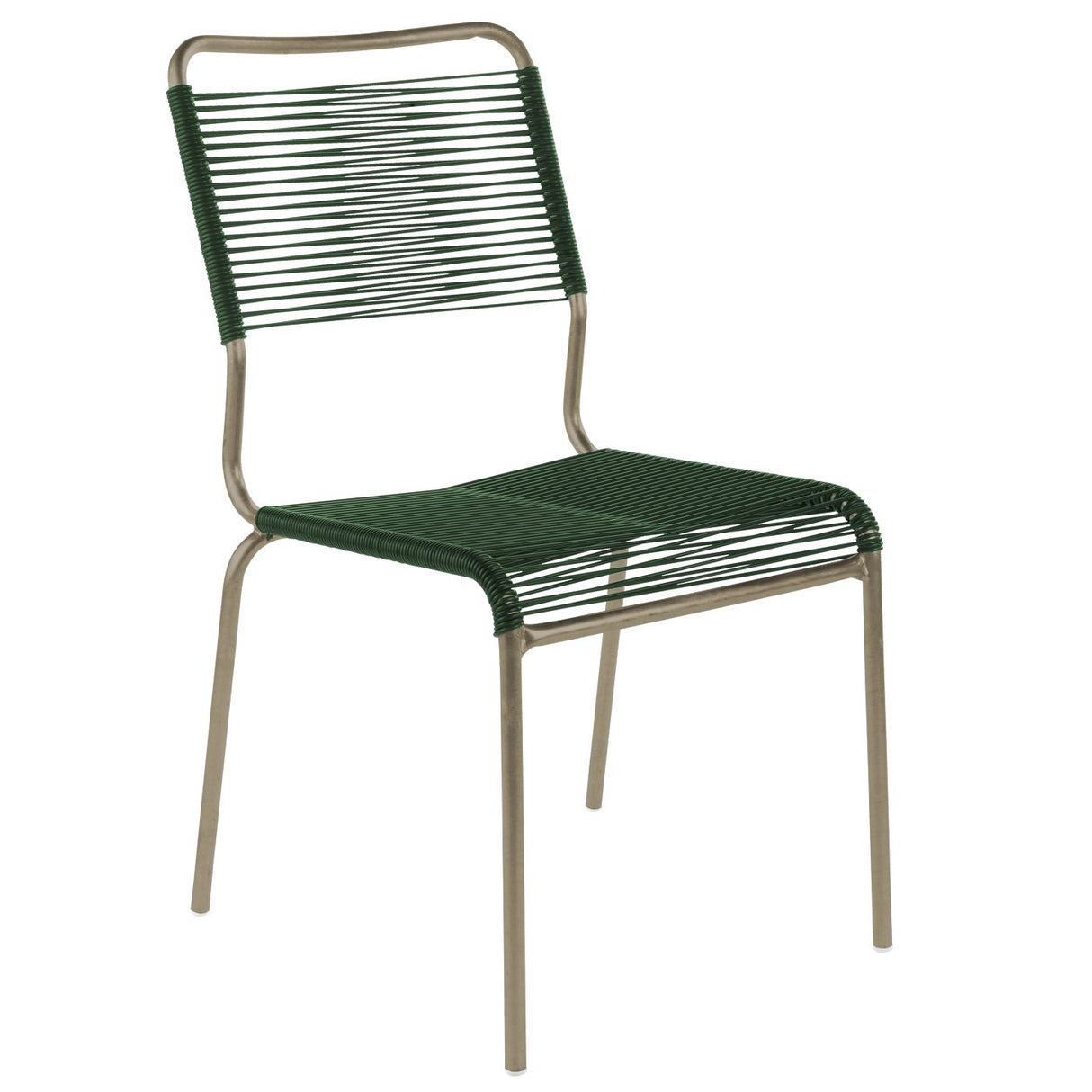 Schaffner Rigi chaise Spaghetti Champagne 85 Vert sapin 66 