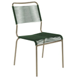 Schaffner Rigi chaise Spaghetti Champagne 85 Vert sapin 66 