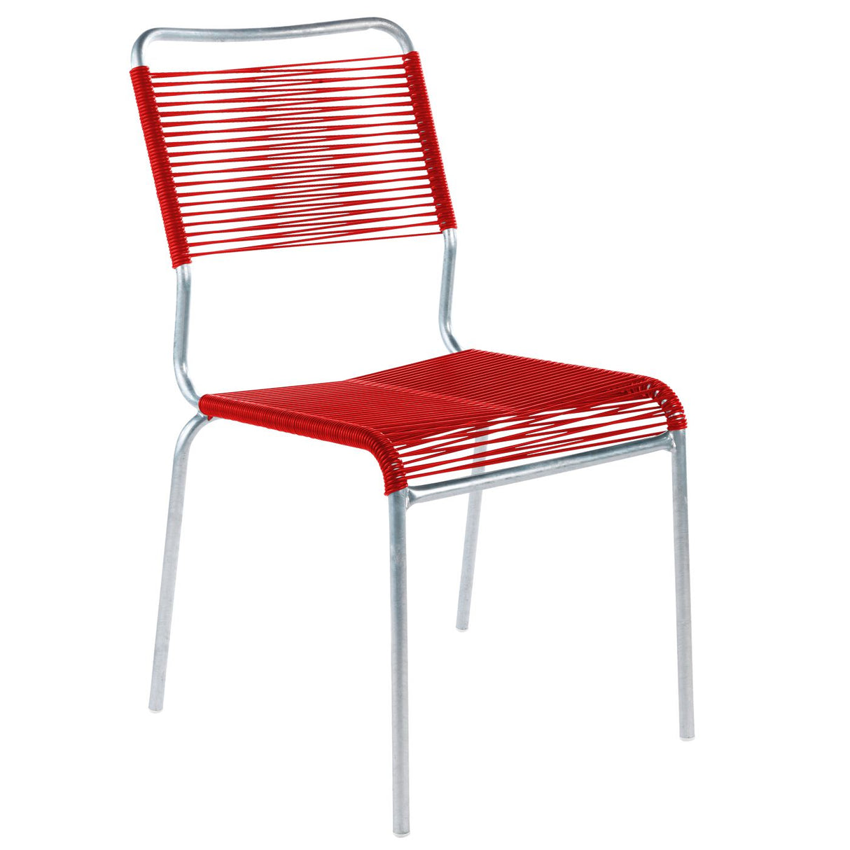 Schaffner Rigi chaise Spaghetti Galvanisé à chaud 02 Rouge 30 