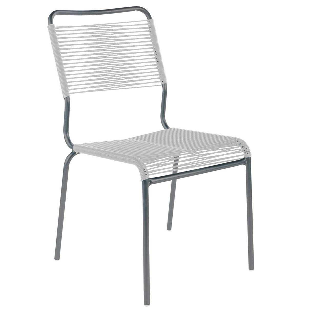 Schaffner Rigi chaise Spaghetti Graphite 73 Blanc 90 