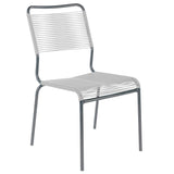 Schaffner Rigi chaise Spaghetti Graphite 73 Blanc 90 