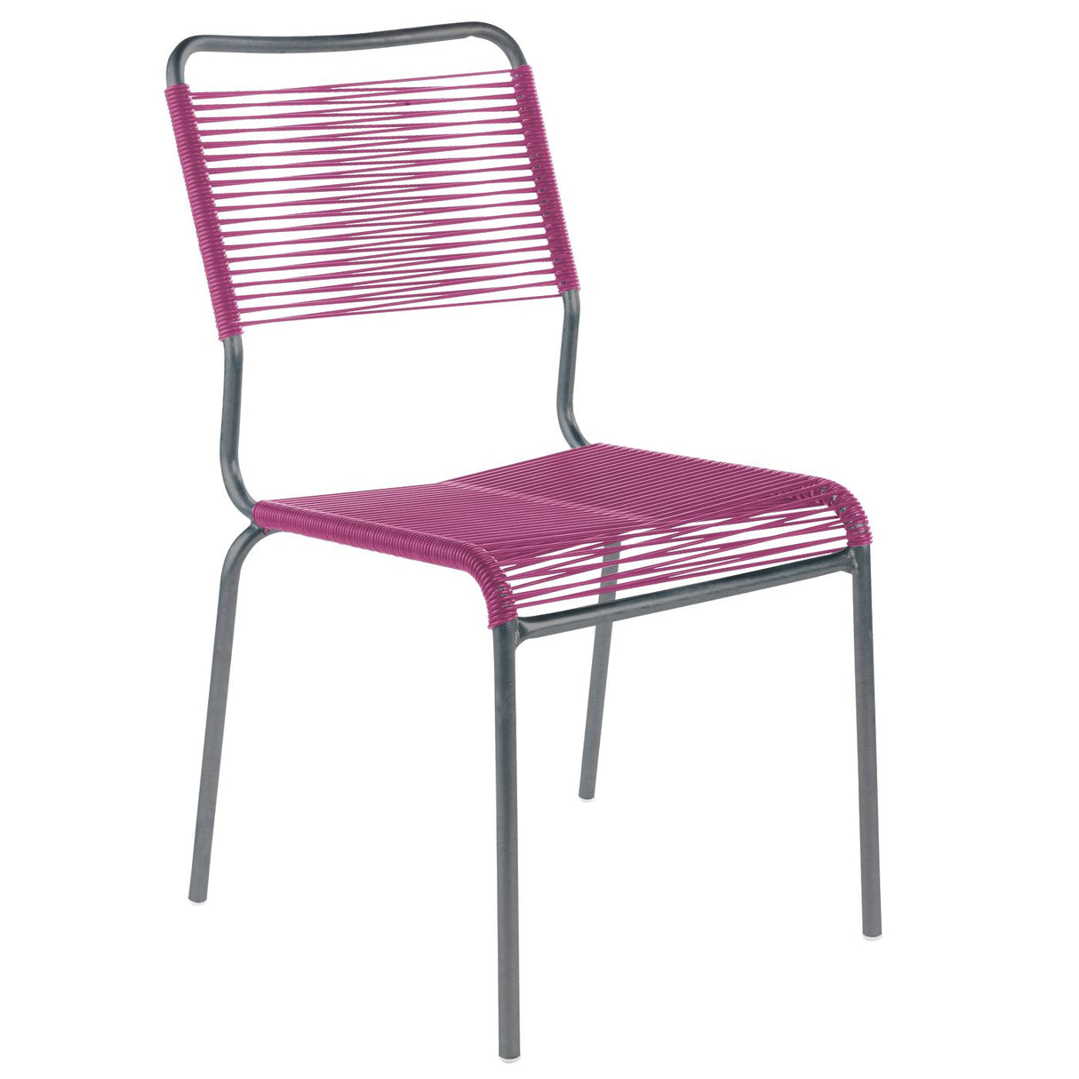 Schaffner Rigi chaise Spaghetti Graphite 73 Rose 41 