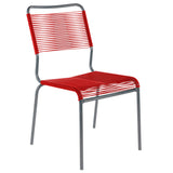 Schaffner Rigi chaise Spaghetti Graphite 73 Rouge 30 