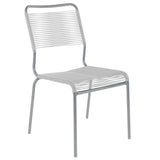 Schaffner Rigi chaise Spaghetti Gris Argent 78 Blanc 90 