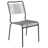 Schaffner Rigi chaise Spaghetti Noir 91 Gris Argent 78 