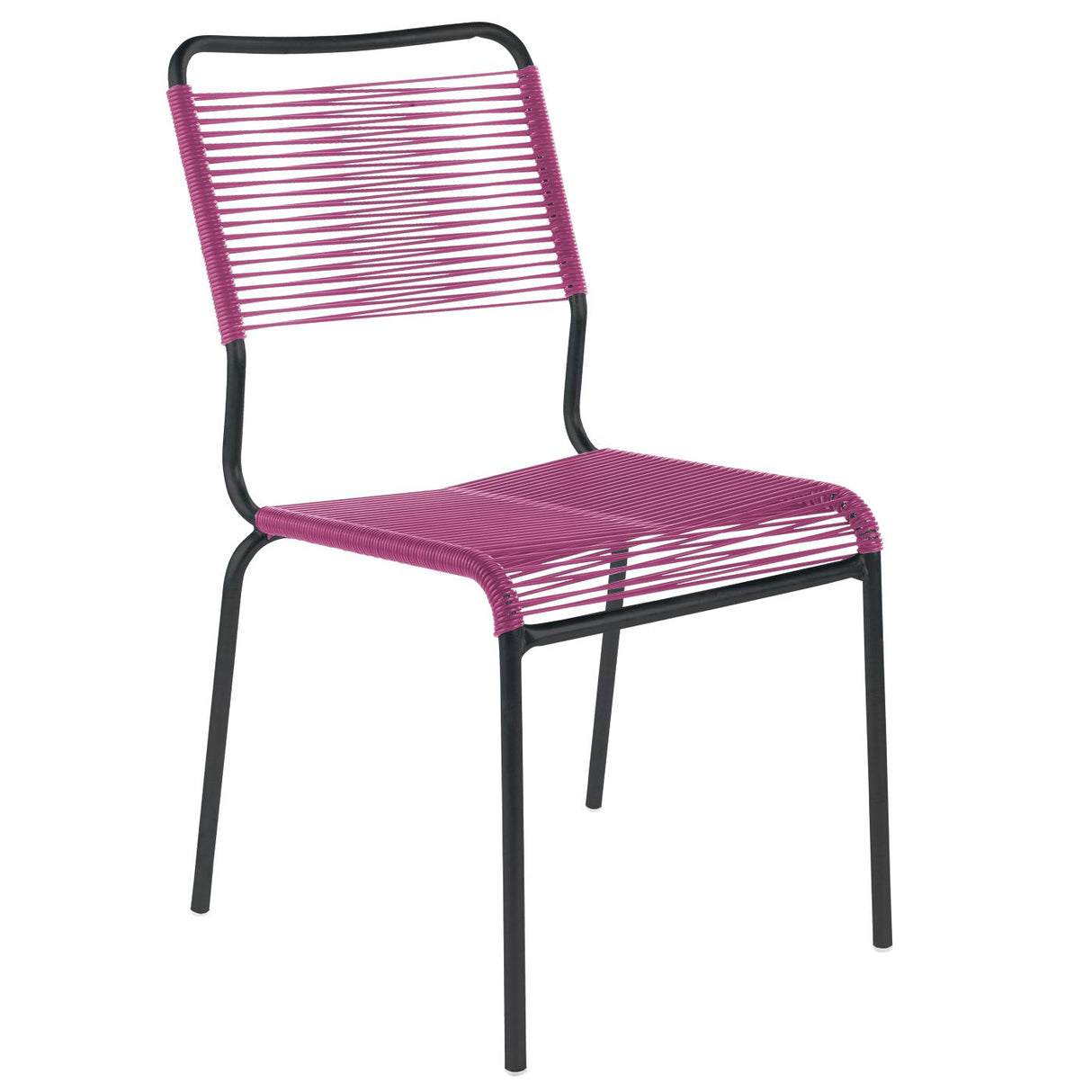 Schaffner Rigi chaise Spaghetti Noir 91 Rose 41 