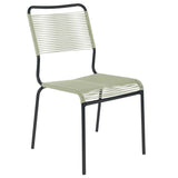 Schaffner Rigi chaise Spaghetti Noir 91 Vert pastel 64 