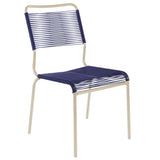 Schaffner Rigi chaise Spaghetti Sable Pastel 15 Bleu 53 