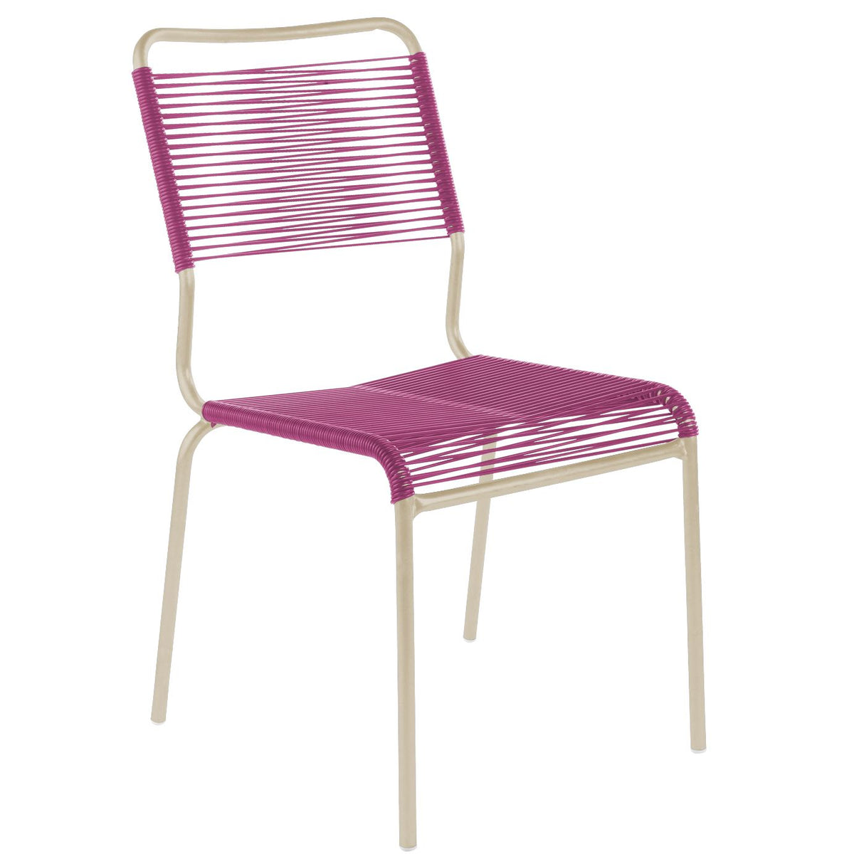 Schaffner Rigi chaise Spaghetti Sable Pastel 15 Rose 41 