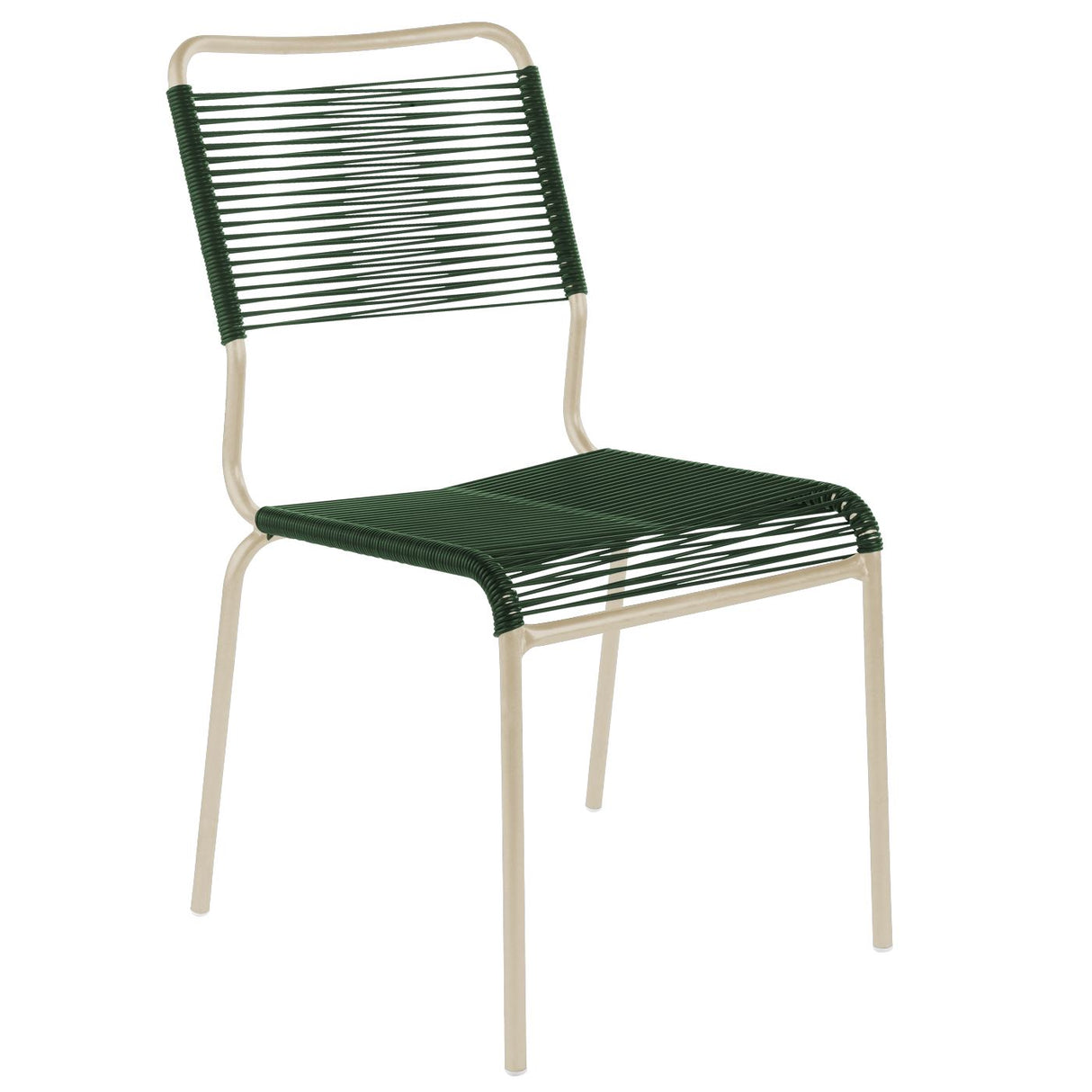 Schaffner Rigi chaise Spaghetti Sable Pastel 15 Vert sapin 66 