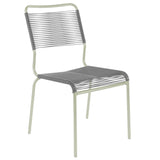 Schaffner Rigi chaise Spaghetti Vert Pastel 64 Gris Argent 78 