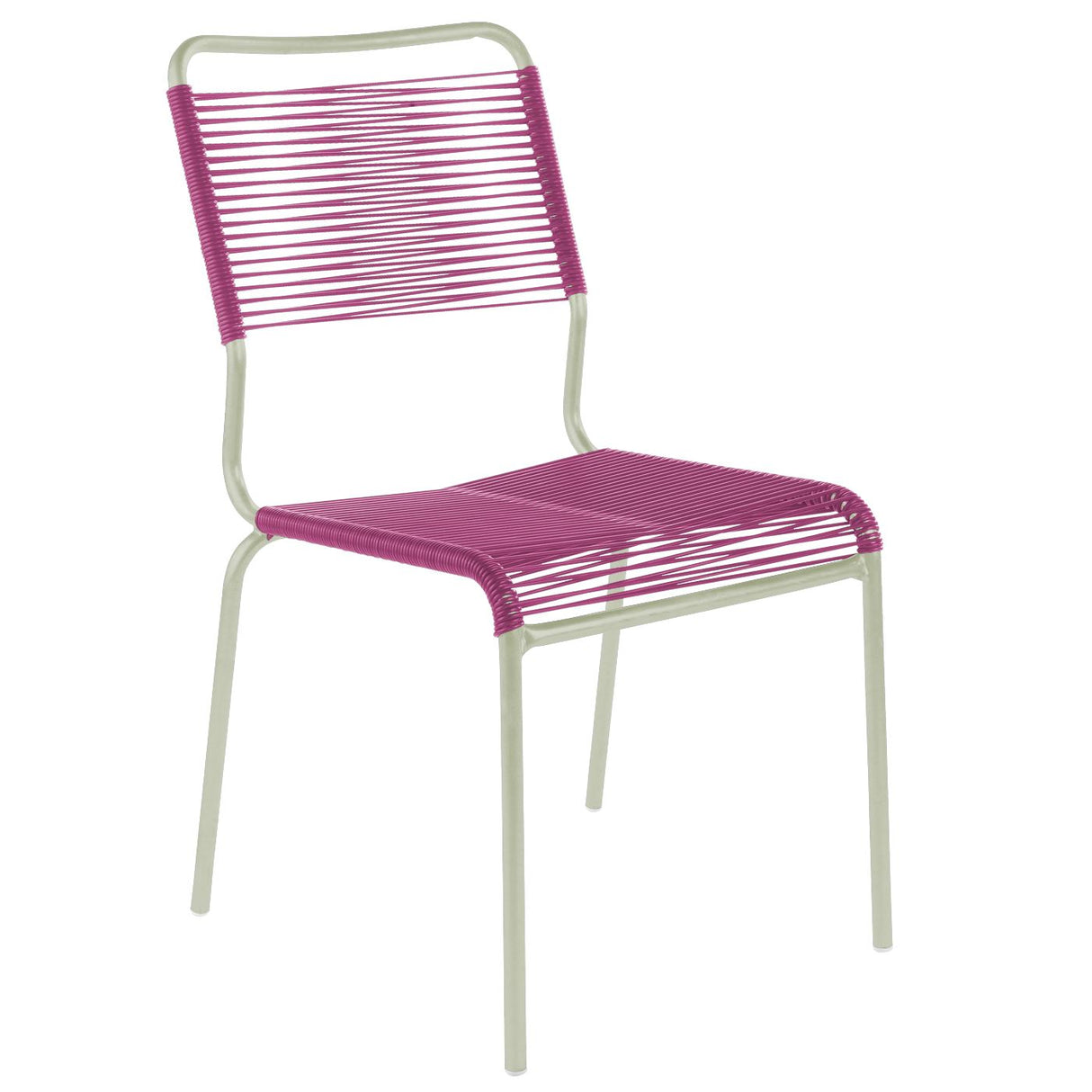 Schaffner Rigi chaise Spaghetti Vert Pastel 64 Rose 41 